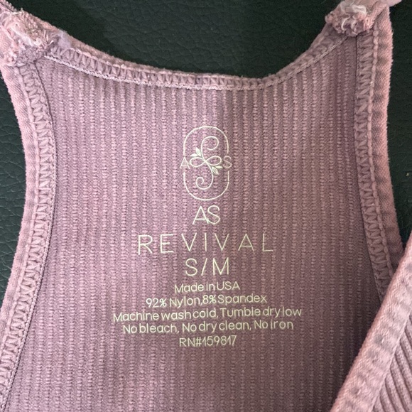 AS Revival crop tank: Mauve - Picture 2 of 2